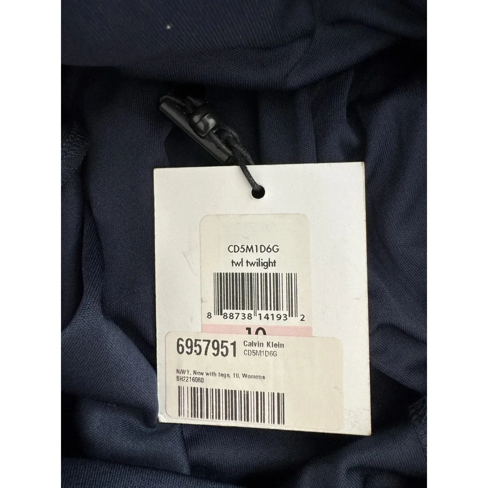 NWT Calvin Klein‎ Women's Size 10 Sleeveless Navy Blue Dress Business Career